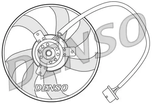 вентилятор охлаждения!\ Audi A3 1.8T 98> DER32003 DENSO