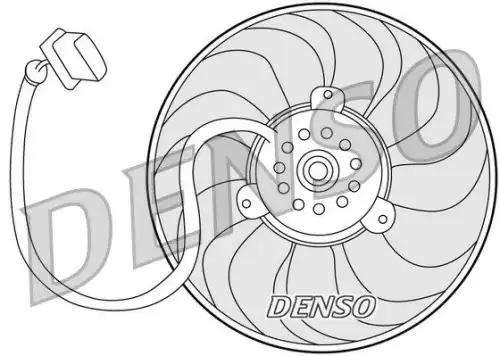 вентилятор охлаждения!\ Audi A3 1.8T 98> DER32004 DENSO