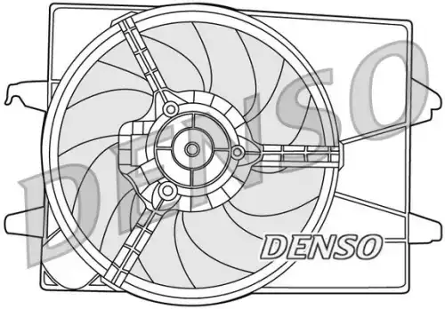 вентилятор охлаждения!\ Mazda 3 1.4-2.0 03> DER10003 DENSO