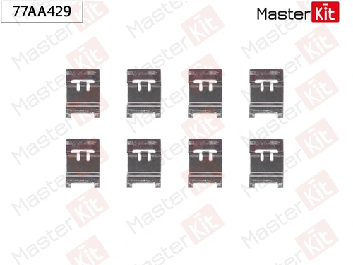 Тормозные колодки дисковые MASTERKIT 77AA429