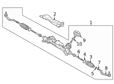 END ASSY,TIE ROD 4422A165 MITSUBISHI