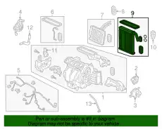 EVAPORATOR COMP. 80211TBAA12 HONDA