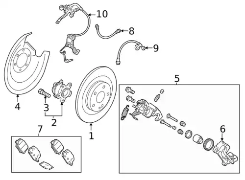 PAD SET,RR BRAKE 4605C484 MITSUBISHI