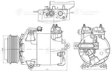 компрессор кондиционера!\ Ford Transit 2.2D 13> LCAC 1090 LUZAR
