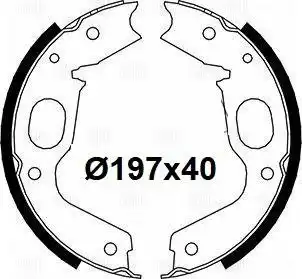 Тормозные колодки барабанные TRIALLI GF 4606