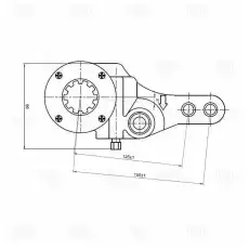 Рычаг регулировки тормоза TRIALLI ZF 0724