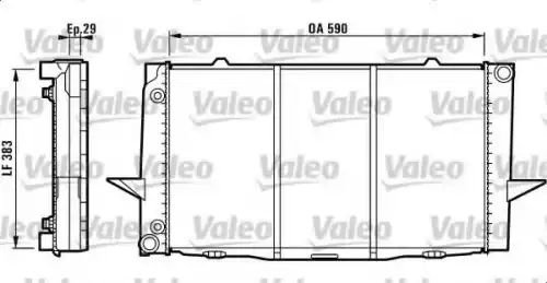Радиатор системы охлаждения двигателя VALEO 731776