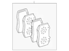 Тормозные колодки дисковые MB 005 420 98 20