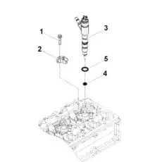 Кольцо уплотнительное форсунки ISF 3.8, ISBe 5288373 0344 HAFFEN