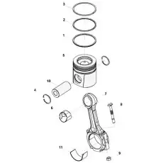Поршень 6CT 3929161 0588 HAFFEN