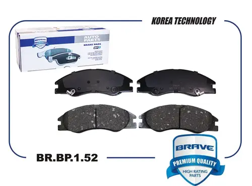 Тормозные колодки дисковые BRAVE BR.BP.1.52