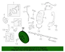 Тормозной диск PORSCHE 7P6615302