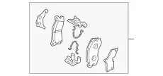Тормозные колодки дисковые MAZDA C2Y32648ZC