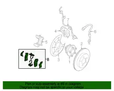 Тормозные колодки дисковые MAZDA C2Y32648ZC