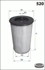 Воздушный фильтр FA1395 MECAFILTER