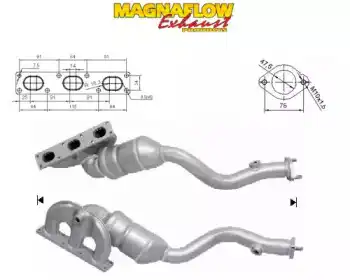 Катализатор коллектора ! 60603 MAGNAFLOW
