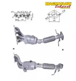 Катализатор коллектора ! 62501 MAGNAFLOW