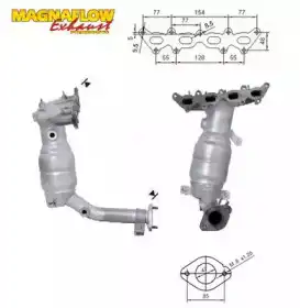 Катализатор коллектора ! 61803 MAGNAFLOW
