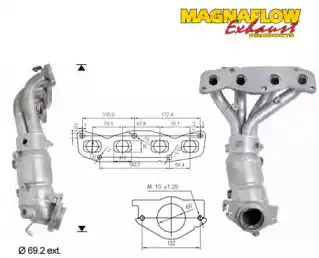 Катализатор коллектора ! 75614 MAGNAFLOW