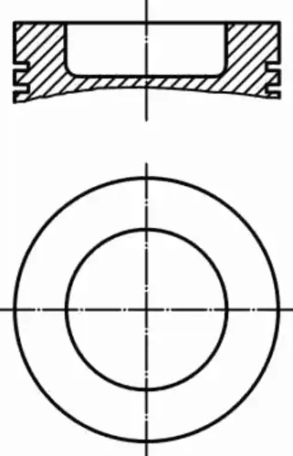 Поршень 229 20 00 MAHLE