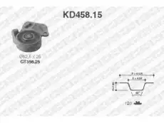 Комплект ремня ГРМ KD458.15 SNR