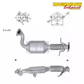 Катализатор ! 62504D MAGNAFLOW