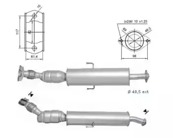 Катализатор ! 68012D MAGNAFLOW