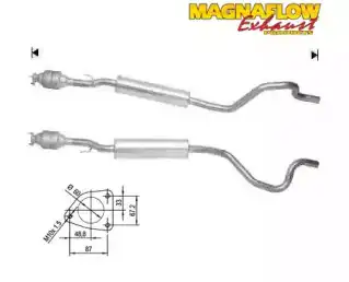 Катализатор ! 74501D MAGNAFLOW