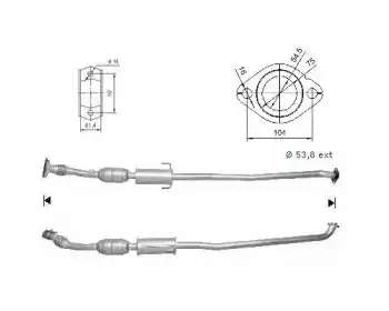 Катализатор ! 68018D MAGNAFLOW