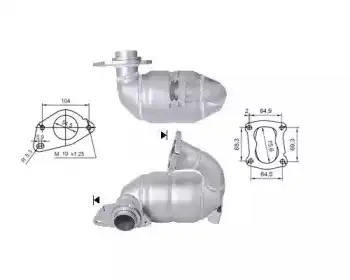 Катализатор ! 66314D MAGNAFLOW