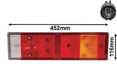 Фонарь задний VAN WEZEL 2812926