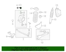 ADJUSTER (FRONT SUSPENSION UPPER BALL JOINT CAMBER) 5C3Z-3B440-E FORD