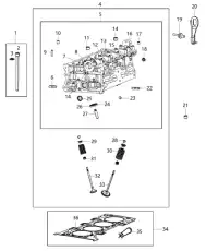 Прокладка ГБЦ JEEP 68188889AF