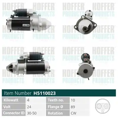 Стартер HOFFER H5110023
