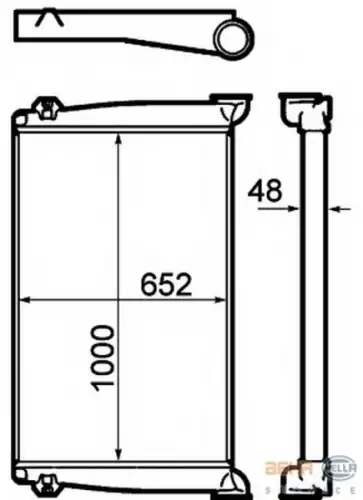 Интеркулер HELLA 8ML 376 792-001