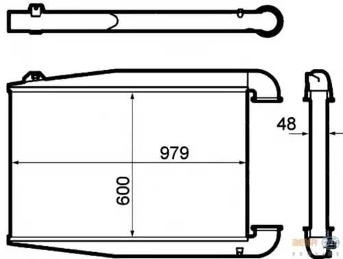 Интеркулер HELLA 8ML 376 792-011