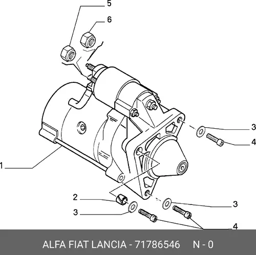 Стартер LANCIA 71786546