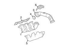 Прокладка коллектора CADILLAC 24506057