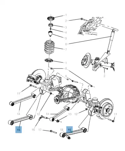 Рычаг подвески JEEP K52089630AC