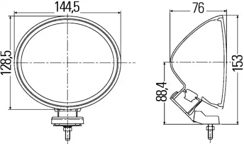 Фара HELLA 1F4 007 893-081