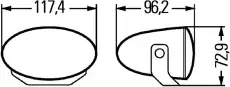 Фара HELLA 1FA 008 283-811