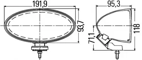 Фара противотуманная HELLA 1NB 007 892-801