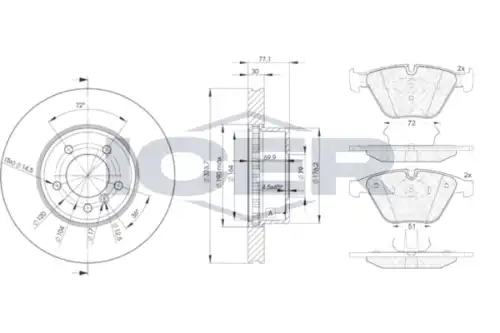 Тормозной диск ICER 31577-3221