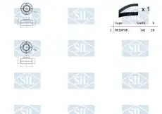 Комплект ремня ГРМ TK1220 SALERI SIL