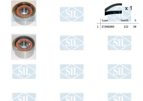 Комплект ремня ГРМ TK1044 SALERI SIL