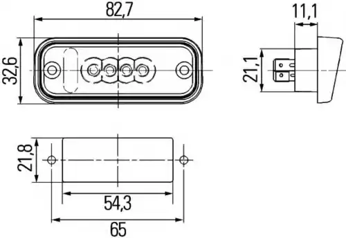 Фонарь габаритный HELLA 2KA 010 278-317