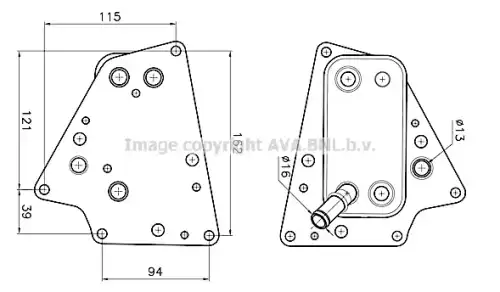 Масляный радиатор AVA OL3748