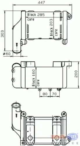 Масляный радиатор HELLA 8MO 376 765-371