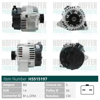 Генератор HOFFER H5515197