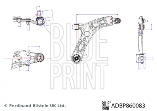 Рычаг подвески BLUE PRINT ADBP860083